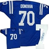Art Donovan Autographed/Hand Signed Baltimore Colts Blue Prostyle Jersey 5 X Pro Bowl
