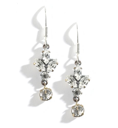 Floral Stone Drop Earrings