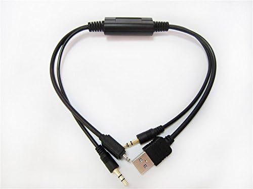 USB 3.5mm AUX Interface Cable Adapter to BMW & Mini Ipod Iphone 5 5s 5c Lighting