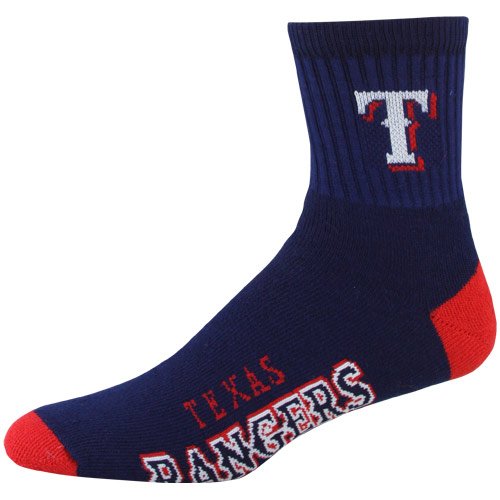 Texas Rangers Navy Blue Team Color Block Socks