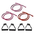 P90X Comfort Grip Resistance Bands Workout Kit - Set of 3: Light, Medium, Heavy