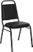 HERCULES&acirc;�&cent; Series Black Vinyl Banquet Stack Chair [FD-BHF-2-GG]