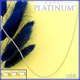Karat Platinum Diamond Cut Rolo Link Necklace