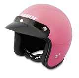 Raider Open Face Helmet (Pink, Medium)