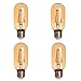 HERO-LED T14-DSGT-4W-WW22 Dimmable Gold Tint T14 E26/E27 4W Radio Style LED Vintage Antique Filament Bulb, 40W Equivalent, Ultra Warm White 2200K (Amber Glow), 4-Pack