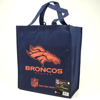 Buy DENVER BRONCOS OFFICIAL REUSABLE SHOPPING GROCERY BAG (2) by Forever Collectibles