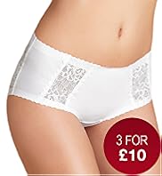 Low Rise Side Trim Lace Bonded Shorts