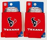 SET OF 2 HOUSTON TEXANS NFL CAN KADDY KOOZIES