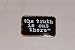X-FILES "The Truth is Out There" Logo Enamel PIN New