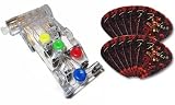 Chord Buddy Guitar Practice Aid with 12 Pack of Fender 351 Shape Guitar Picks Medium - Bundle