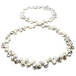 [Monthly Special] HinsonGayle AAA Ultra-Luster White Keshi Pearl Rope Necklace 31 inches