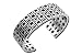 Sterling Silver Finestra Collection Wide Bangle Bracelet by Zina