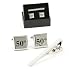 Pair of Cufflinks & Tie Pin set - 50th Birthday