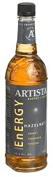 Artista Energy Syrup, Hazelnut, 25.4-Ounce Bottles (Pack of 3)