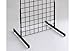 T-Shape Gridwall Panel Legs Display Set of 2 - Chrome - Work With Standard Grid Panels