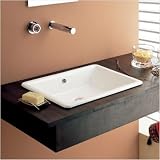 Gaia 50 Built-In Bathroom Sink in White