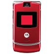 Motorola RAZR V3 Unlocked Phone with Quad-Band GSM, Camera and Video Player--International Version with Warranty (Cherry Red)