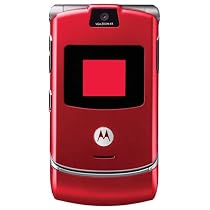 Motorola RAZR V3 Unlocked Phone with Quad-Band GSM, Camera and Video Player--International Version with Warranty (Cherry Red)