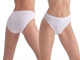 Womens Everyday Cotton High-waisted Bikini Panty WHITE S