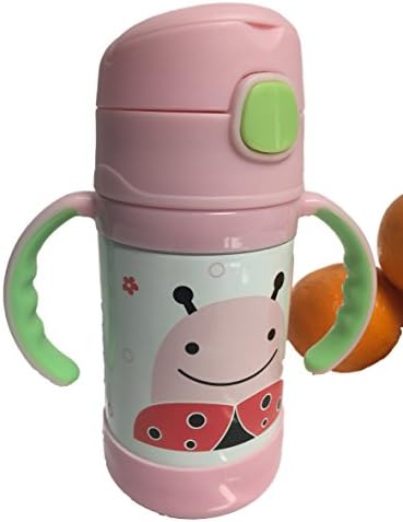 Sure Drink Vacuum Stainless Steel Toddlers Bottle Pop Open with Straw 8.45oz