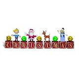 Rudolph the Red Nose Reindeer 2010 Christmas 9 pc Decor Block Set