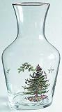 Spode Christmas Tree-Green Trim Glassware Carafe