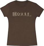 Fox House M.D. Logo Script Brown Junior's T-Shirt Tee