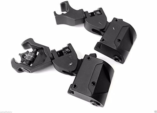 AAO Superior 45 DEGREE OFFSET Flip up Front &amp; Rear Iron Sights