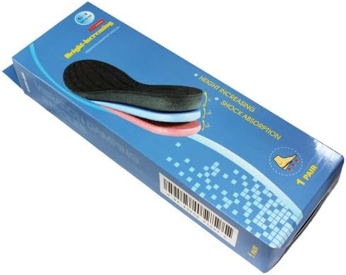 Height Increase Elevator Shoes Insole - Size L - 1 to 1 3/4 inches Taller - Size Large
