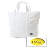 【FAT SPORT×PORTER限定コラボ】トートバッグ（中） 「MVP」　ホワイト【吉田カバン】の画像