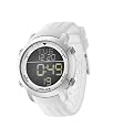 POLICE - P12898JS-02H - Montre Homme - Quartz Digitale - Alarme/Chronomètre/Eclairage - Bracelet Caoutchouc Blanc