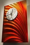 IMAGE OF Modern Painting Metal Wall Art Clock Sculpture