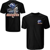 Liquid Blue Denver Broncos Blue Sky Helmet T-Shirt