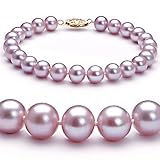 PearlsOnly Lavender 7-8mm AA Freshwater Pearl Bracelet