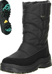 Vista Damen Winterstiefel Snowboots EISKRALLEN schwarz, Größe:39;Farbe:Schwarz