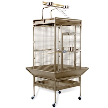Prevue Pet Products Wrought Iron Select Bird Cage 3154COCO, Coco Brown, 36-Inch by 24-Inch by 66-Inch