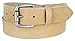 Natural Finish Full Grain Leather Belt with Roller Buckle 1 1/2