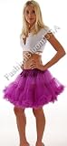 New Sexy Layered Tulle Crinoline Petticoat Slip PURPLE One Size Fits Most