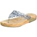 Amy Jo Gladstone Women's Cushy Wood Dotty Thong Sandal