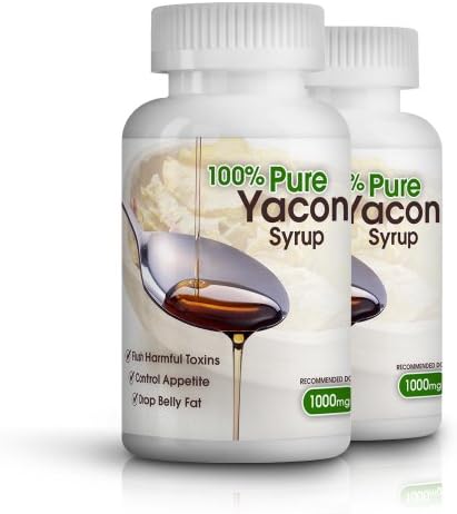 100% Pure Yacon Syrup Diet Pills 2 Mth Supply (120 Capsules) - Appetite Suppressant - Natural Metabolism Booster - Burn Belly Fat - Weight Loss Supplement