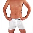Men's New White Button Fly Boxer Underwear Platinum Sport