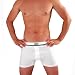 Men's New White Button Fly Boxer Underwear Platinum Sport