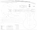Full Scale Plans for the Gibson ES335 archtop Jazz Electric Guitar  