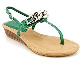 PEARL CHAIN LINK LOW WEDGE