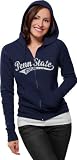 Penn State Nittany Lions Women's Distressed Tail Sweep Full Zip Hooded Sweatshirt