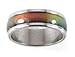 Mood Rings 8mm Solid Stainless Steel 70's Style (10)