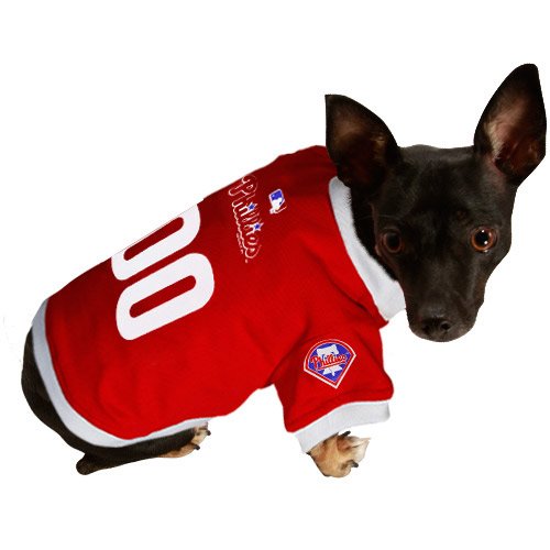 Philadelphia Phillies Red Mesh Pet Jersey (Small)