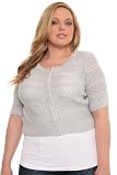 Torrid Plus Size Heather Grey Zip-Front Cardigan