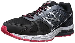 New Balance Men's M670V1 Running Shoe, Black/Red, 8 D US