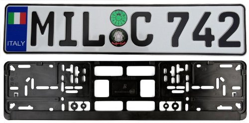 Italy Flag Euro Style Plate and Frame Package - Plate, Frame & Mounting Screws On Sale